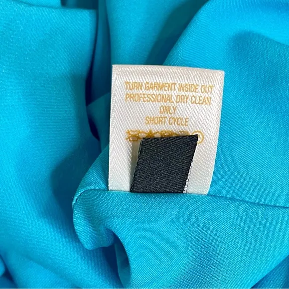 Kate Spade Teal Vanessa Dress with Embellished Necklace Collar Neckline Like New