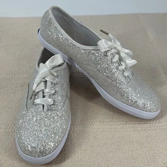 Kate Spade x Keds New York Champion Glitter Sneakers Women’s Size 8.5