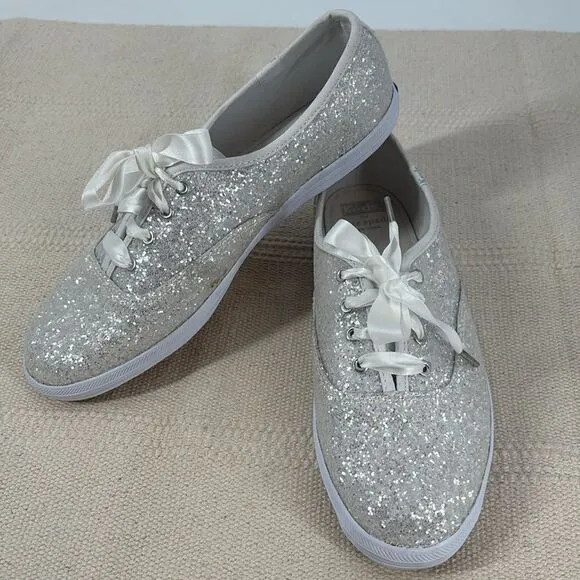 Kate Spade x Keds New York Champion Glitter Sneakers Women’s Size 8.5