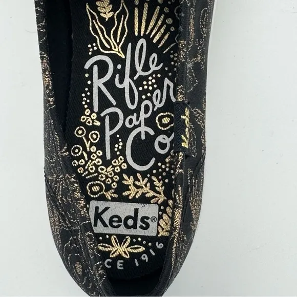 Keds X Rifle Paper Co Triple Decker Colette Jacquard Sneakers Slip On Shoes 6