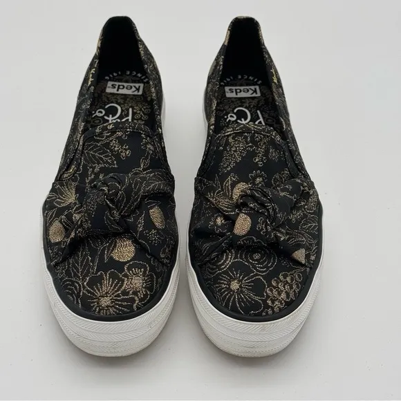 Keds X Rifle Paper Co Triple Decker Colette Jacquard Sneakers Slip On Shoes 6