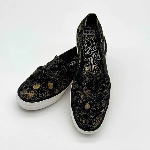 Keds X Rifle Paper Co Triple Decker Colette Jacquard Sneakers Slip On Shoes 6