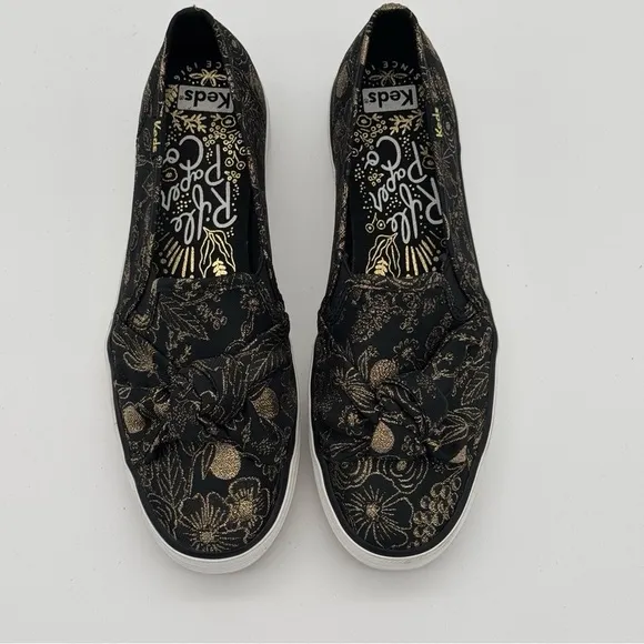Keds X Rifle Paper Co Triple Decker Colette Jacquard Sneakers Slip On Shoes 6