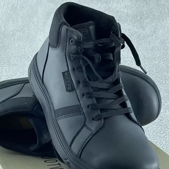 Keen Black High-Top Sneakers with Minimalist Design