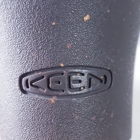 KEEN Womens Brown Zurich Leather Wedge Heel Knee High Boots Side Zip Size 10