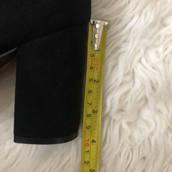 KELLY &amp; KATIE 3.5”Heel Black Over the Knee Boots