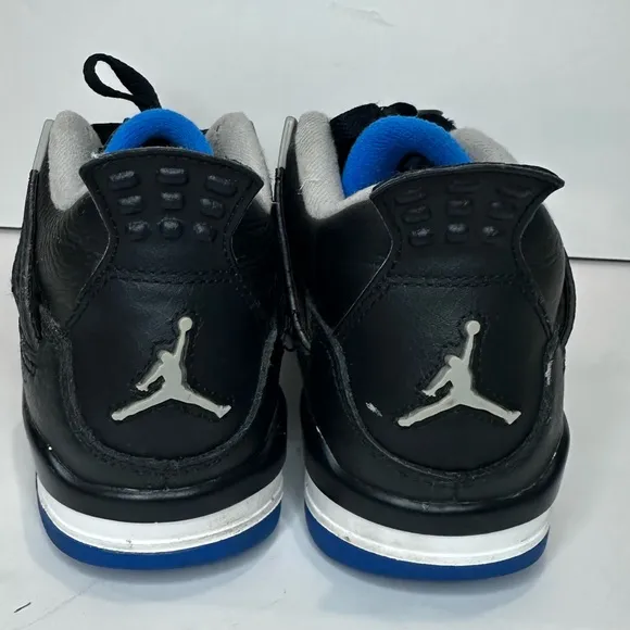 Kids Black and Blue Jordan Sneakers
