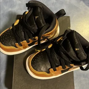 Kids Black and Brown Sneakers