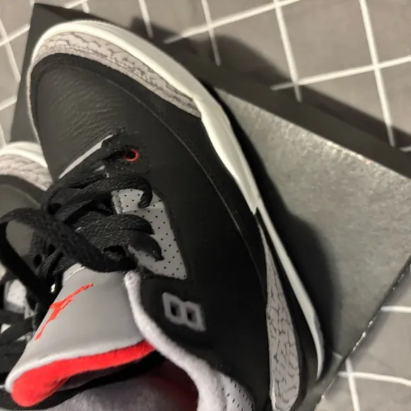 Kids Black and Red Jordan, Sneakers wore one time, but ran too small
