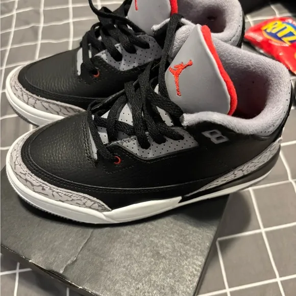 Kids Black and Red Jordan, Sneakers wore one time, but ran too small