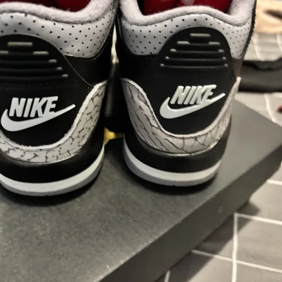 Kids Black and Red Jordan, Sneakers wore one time, but ran too small