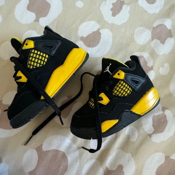 Kids Black and Yellow Jordan’s