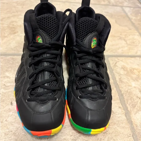 Kids Black Fruity Pebble Foamposite