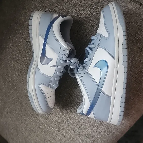 Kids Blue and White Sneakers