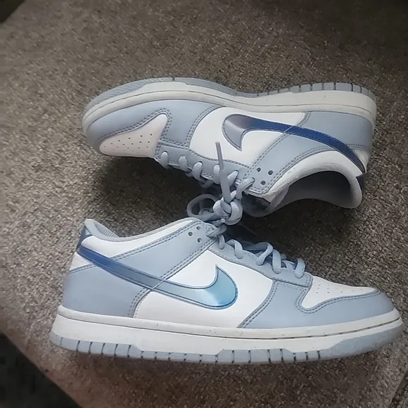 Kids Blue and White Sneakers