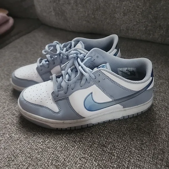 Kids Blue and White Sneakers