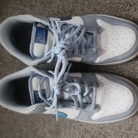 Kids Blue and White Sneakers