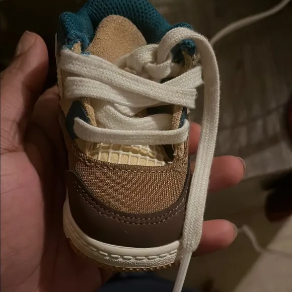 Kids' Brown and Teal Sneakers