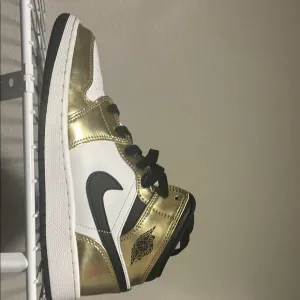 Kids Gold and Black Sneakers