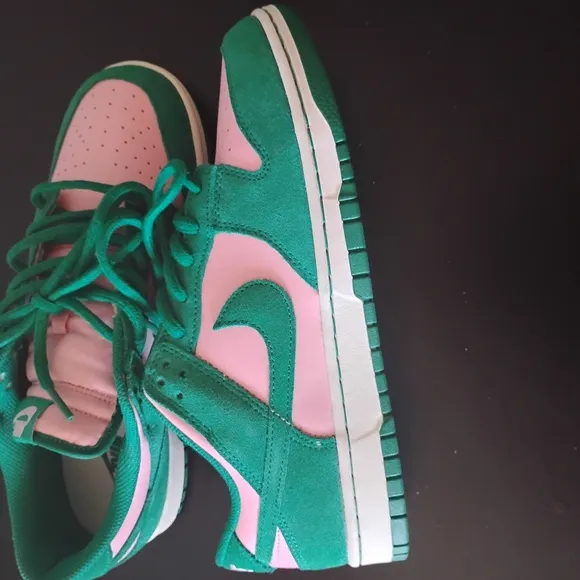 Kids Green and Pink Sneakers