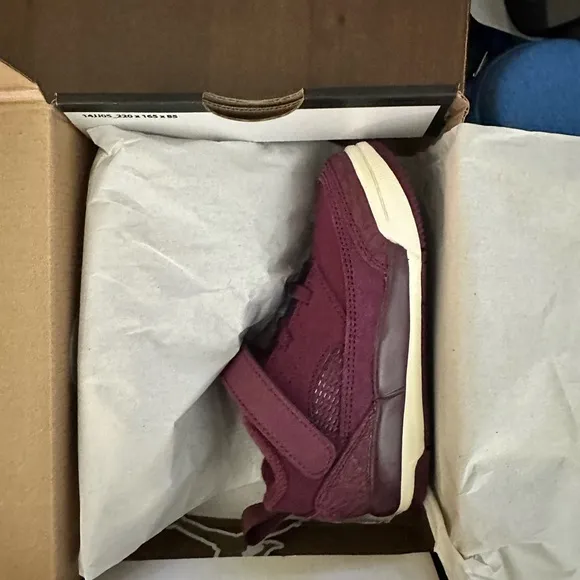 Kids Jordan Spizike Low (TD) Maroon Sneakers