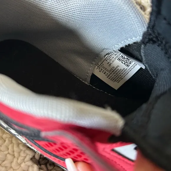 Kids Jordan’s Red and Black Sneakers