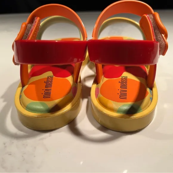 Kids Mini Melissa colorland sandals in melflex PVC.  Size 12.
