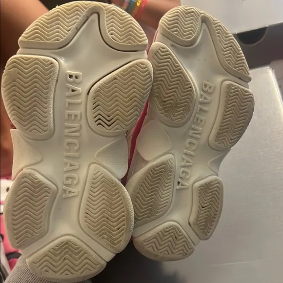 Kids Pink and White Sneakers