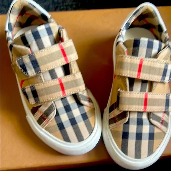 Kids Plaid Sneakers