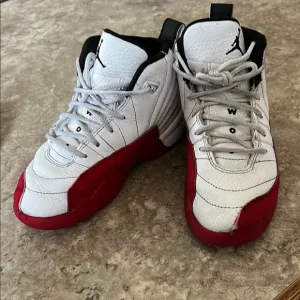 Kids Red and White Jordans