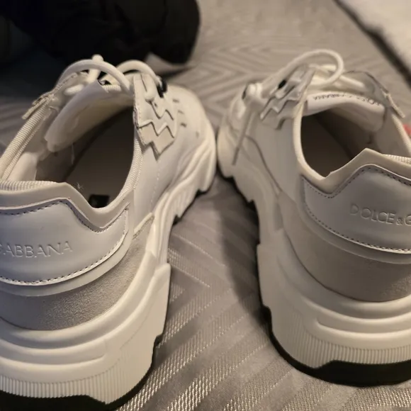 Kids' White and Black Sneakers