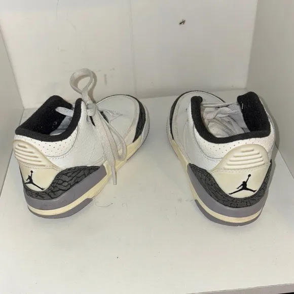 Kids White and Black Sneakers