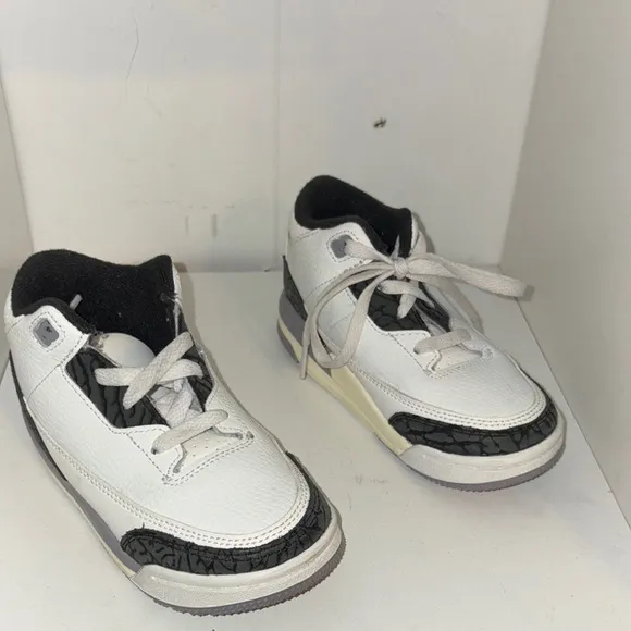 Kids White and Black Sneakers
