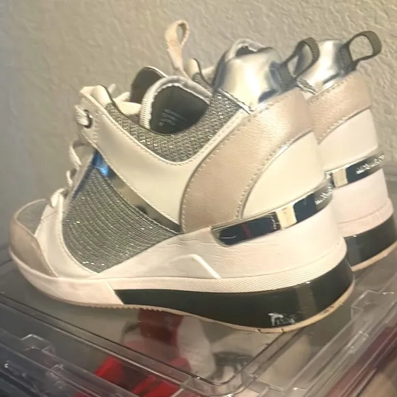 Kids' White and Gray Sneakers