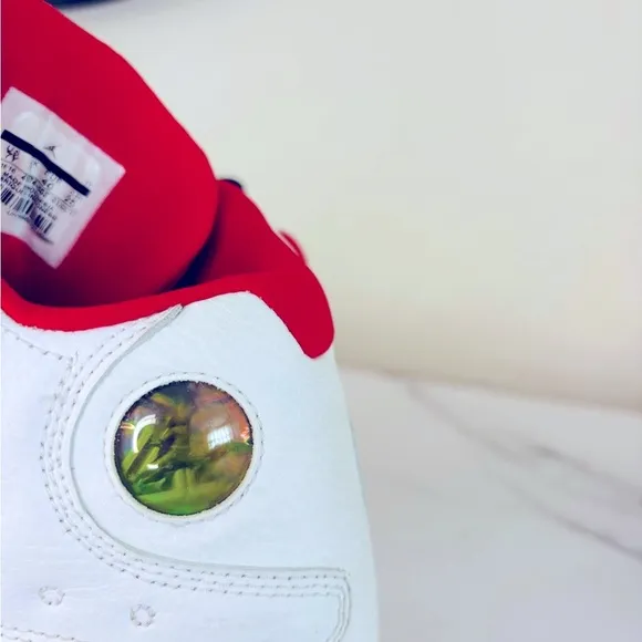 Kids White and Red Sneakers