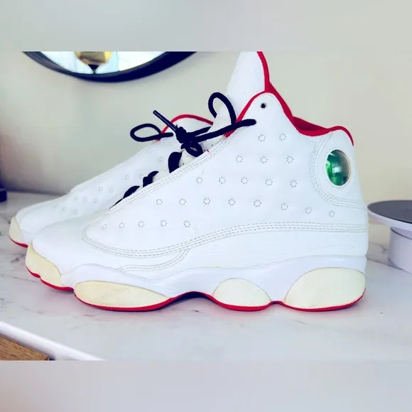 Kids White and Red Sneakers