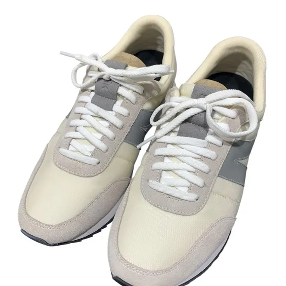 KIZIK MILAN Gray and White Sneakers for Everyday Comfort M 10.5 W12