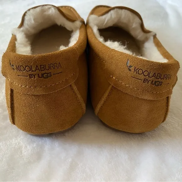 Koolaburra By Ugg Brown Moccasin Style Slip-On Loafers with Plush Lining Size 12