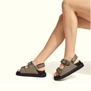 Kurt Geiger Gold/Bronze Orson Dad Sandals 41(10M)