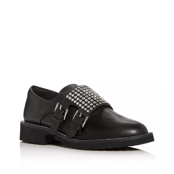 Kurt Geiger Seth Embellished Double Monk-Strap Loafers