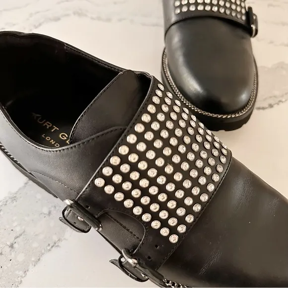 Kurt Geiger Seth Embellished Double Monk-Strap Loafers