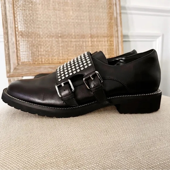 Kurt Geiger Seth Embellished Double Monk-Strap Loafers