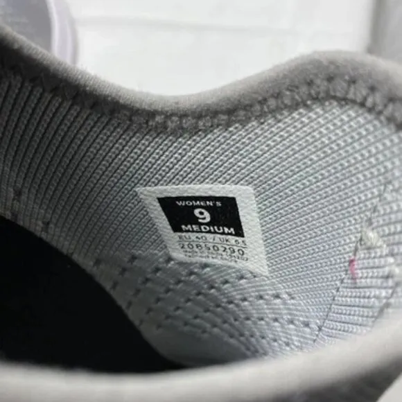 Kuru Atom Slip On Grey Pink Mesh Comfort Womens Size 9 Sneaker