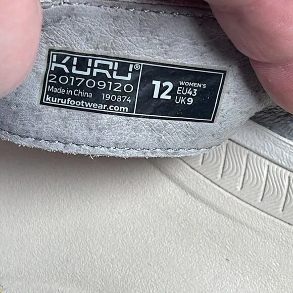 Kuru Kala White/Silver Thong Sandals For Plantar Fasciitis Sz 12