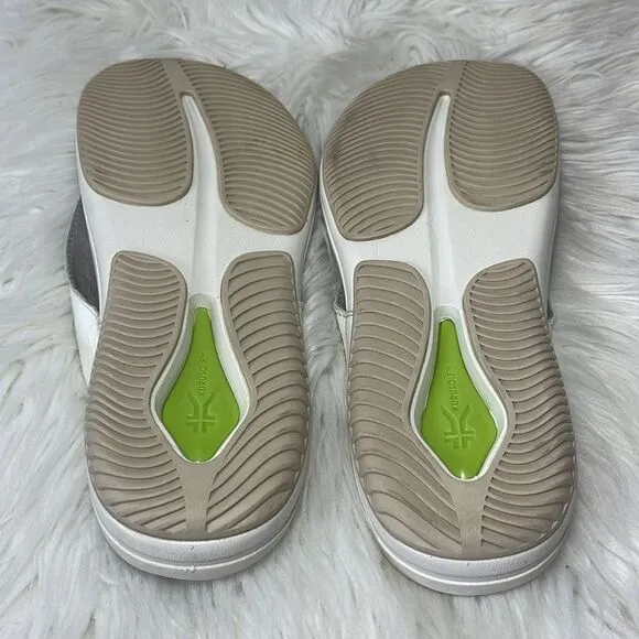 Kuru Kala White/Silver Thong Sandals For Plantar Fasciitis Sz 12