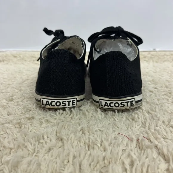 Lacoste Low‎ Top  Black Sneakers Size 9.5 Men’s