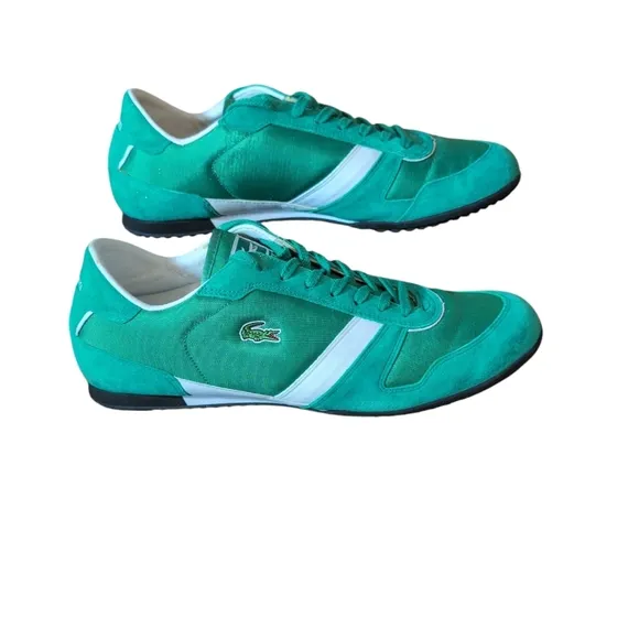 Lacoste Zepher Sport Men's Kelly Green Lace Up Sneakers Gym Shoe Size US 13