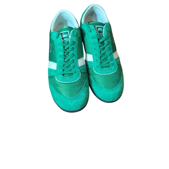 Lacoste Zepher Sport Men's Kelly Green Lace Up Sneakers Gym Shoe Size US 13