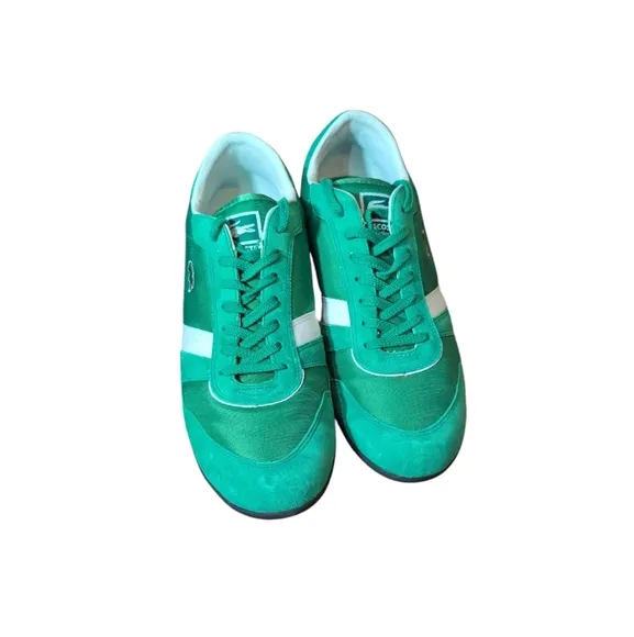 Lacoste Zepher Sport Men's Kelly Green Lace Up Sneakers Gym Shoe Size US 13