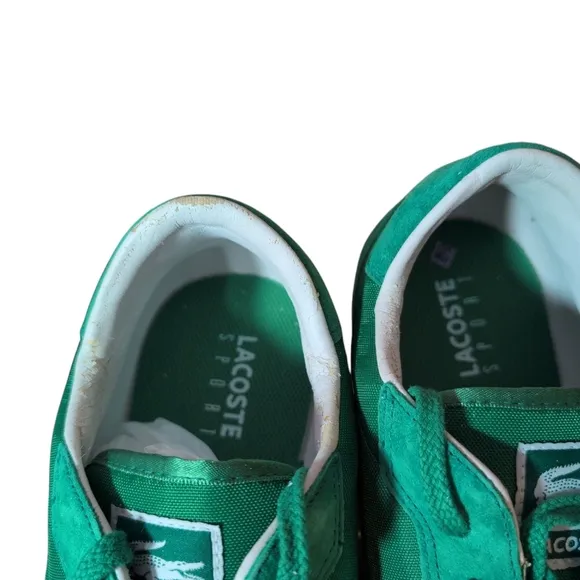 Lacoste Zepher Sport Men's Kelly Green Lace Up Sneakers Gym Shoe Size US 13